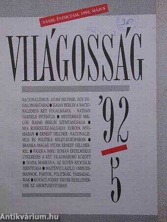 Világosság 1992. május