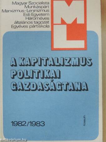 A kapitalizmus politikai gazdaságtana