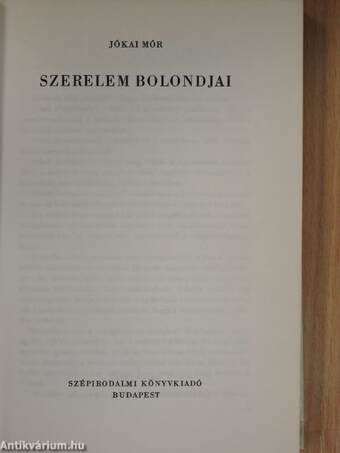 Szerelem bolondjai