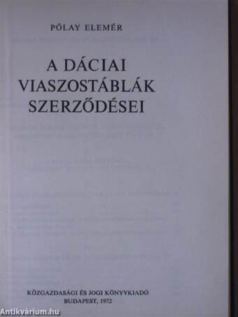 A dáciai viaszostáblák szerződései