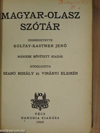 Magyar-olasz szótár