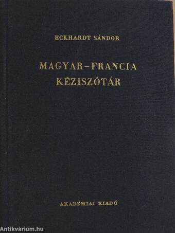 Magyar-francia kéziszótár