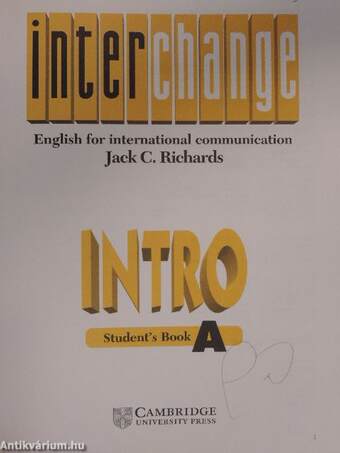 Interchange intro - Student's Book A/Workbook