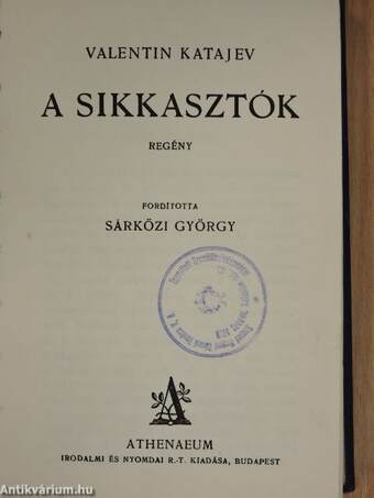 A sikkasztók/A kés