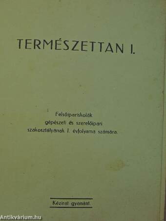 Természettan I.