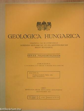 Geologica Hungarica - Series Palaeontologica 5.