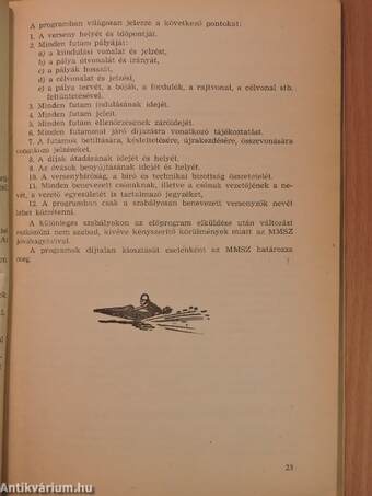 A Magyar Motorcsónak Szövetség alapszabályzata és versenyszabályzata 1959