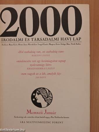 2000 1992. (nem teljes évfolyam)