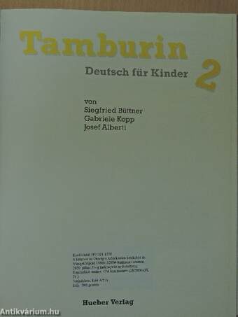 Tamburin Deutsch für Kinder 2.