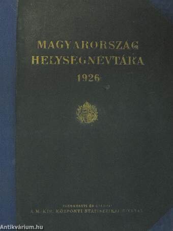 Magyarország helységnévtára 1926