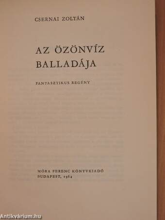 Az özönvíz balladája