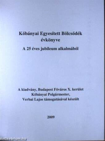 Kőbányai Egyesített Bölcsődék Évkönyve a 25 éves jubileum alkalmából