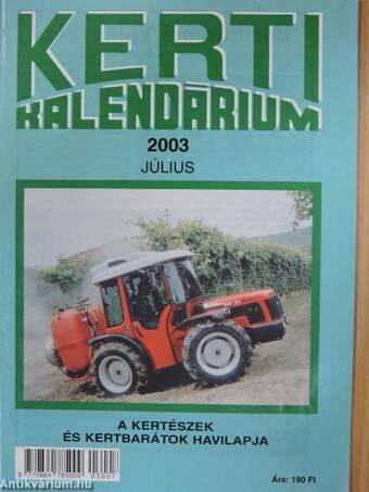 Kerti Kalendárium 2003. július