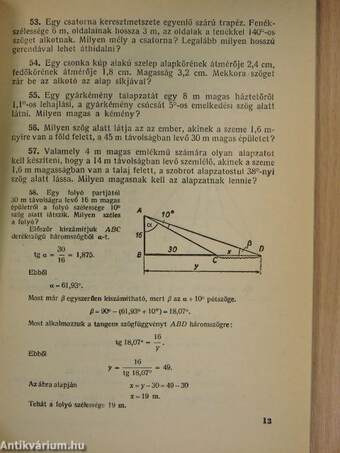 Feladatgyűjtemény matematikából a dolgozók gimnáziuma számára - III. osztály