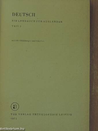 Deutsch - Ein Lehrbuch für Ausländer 2