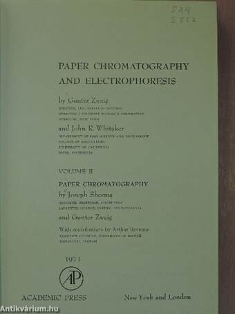 Paper Chromatography and Electrophoresis II. (töredék)