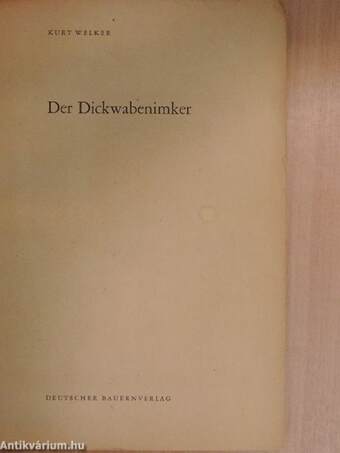 Der Dickwabenimker