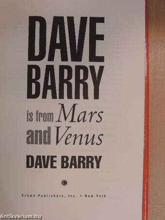 Dave Barry is from Mars and Venus