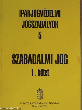 Szabadalmi jog 1.