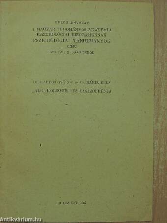 "Alkoholizmus" és szkizofrénia