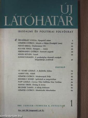 Új látóhatár 1967. január-december