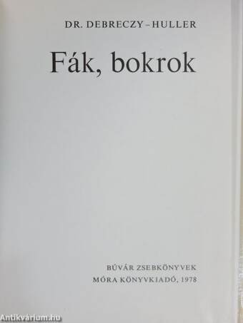 Fák, bokrok