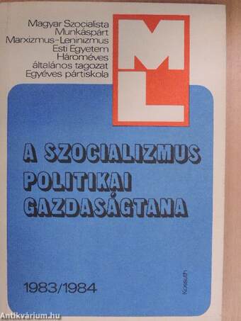 A szocializmus politikai gazdaságtana 1983/1984