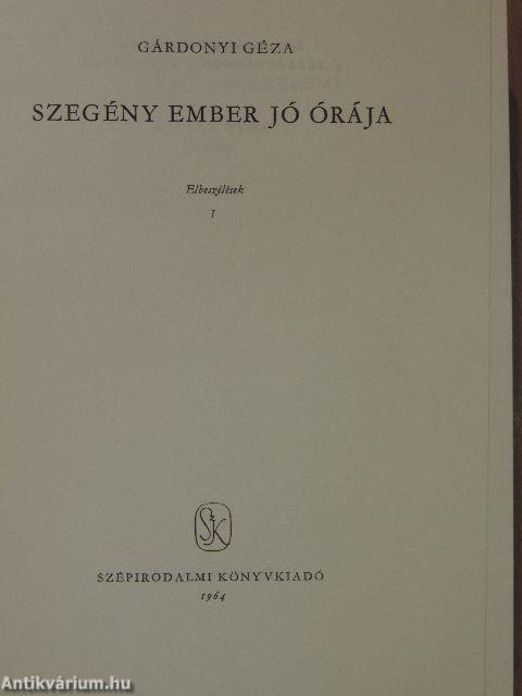 Szegény ember jó órája I-II.