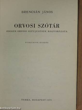 Orvosi szótár