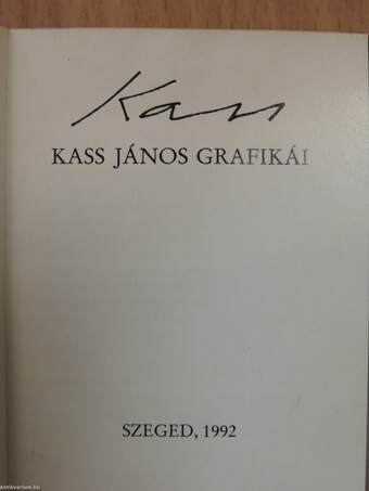 Kass János grafikái (minikönyv)