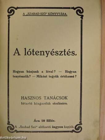 A lótenyésztés