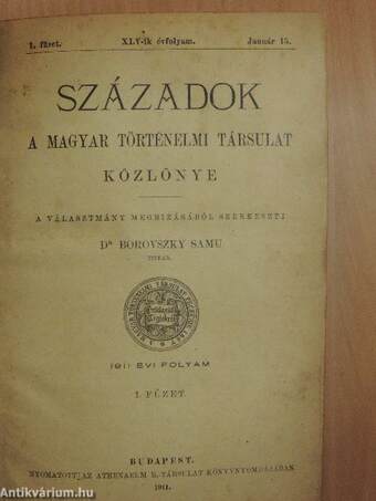 Századok 1911. január-december/A Magyar Történelmi Társulat névkönyve 1910