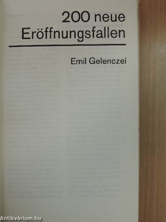 200 neue Eröffnungsfallen