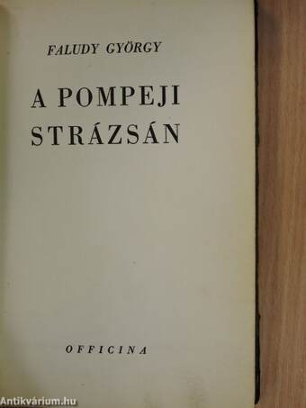 A pompeji strázsán