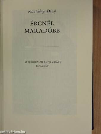 Ércnél maradóbb