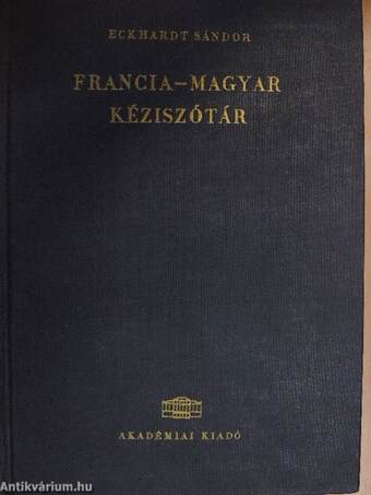 Francia-magyar kéziszótár