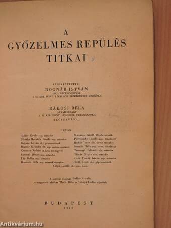 A győzelmes repülés titkai