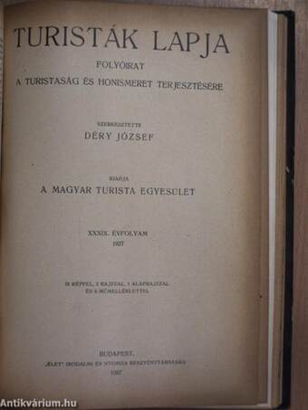Turisták Lapja 1926-1927. január-december