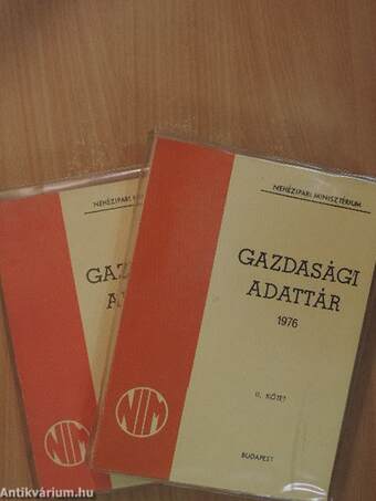 Gazdasági adattár 1976. I-II.