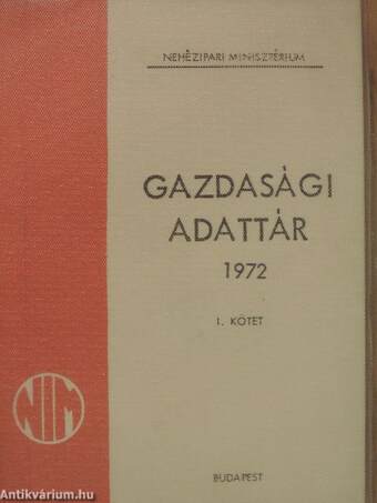 Gazdasági adattár 1972. I-II.