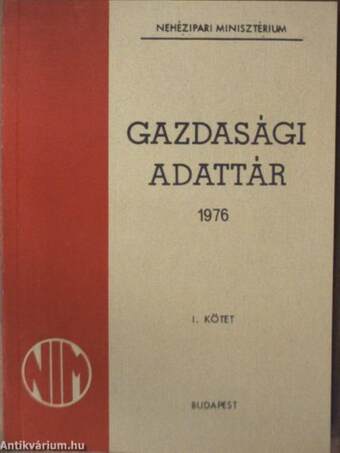 Gazdasági adattár 1976. I-II.