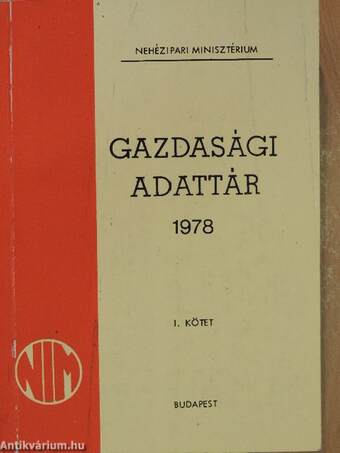 Gazdasági adattár 1978. I-II.