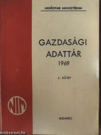 Gazdasági adattár 1969. I-II.