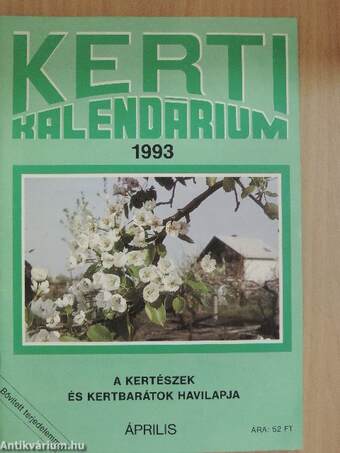 Kerti Kalendárium 1993. április