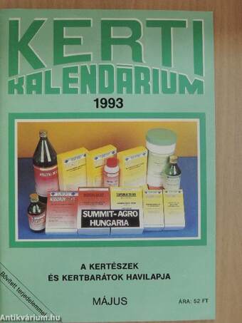 Kerti Kalendárium 1993. május