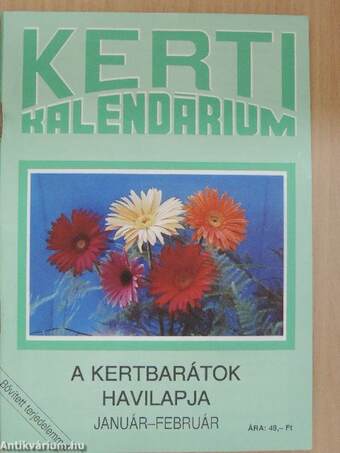 Kerti Kalendárium 1992. január-február