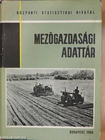 Mezőgazdasági adattár I-II.