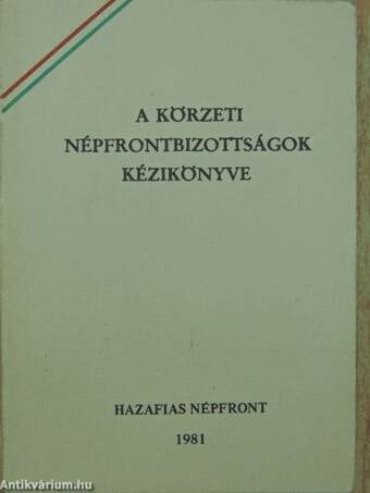 A körzeti népfrontbizottságok kézikönyve