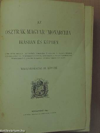 Az Osztrák-Magyar Monarchia irásban és képben - Magyarország III.