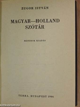 Magyar-holland szótár